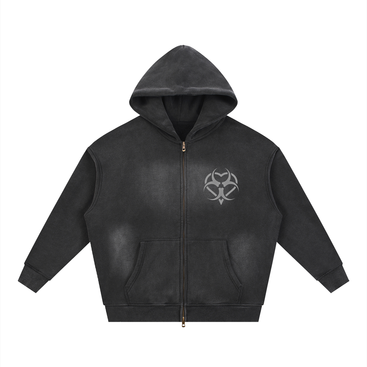 Sunfade Zipper  Hoodie